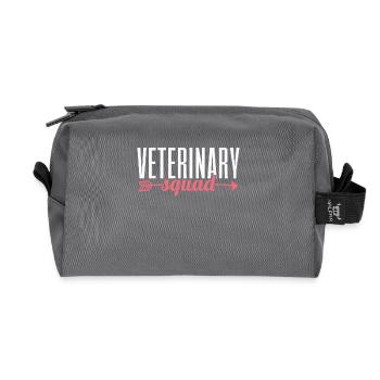 Veterinarian Veterinary Assistant - Recycled Toiletry Zip Bag - anthracite - Front