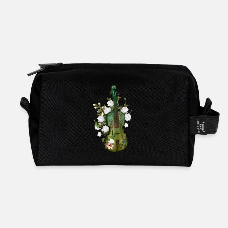 Wunderbare Geige - Recycelte Kulturtasche - Schwarz