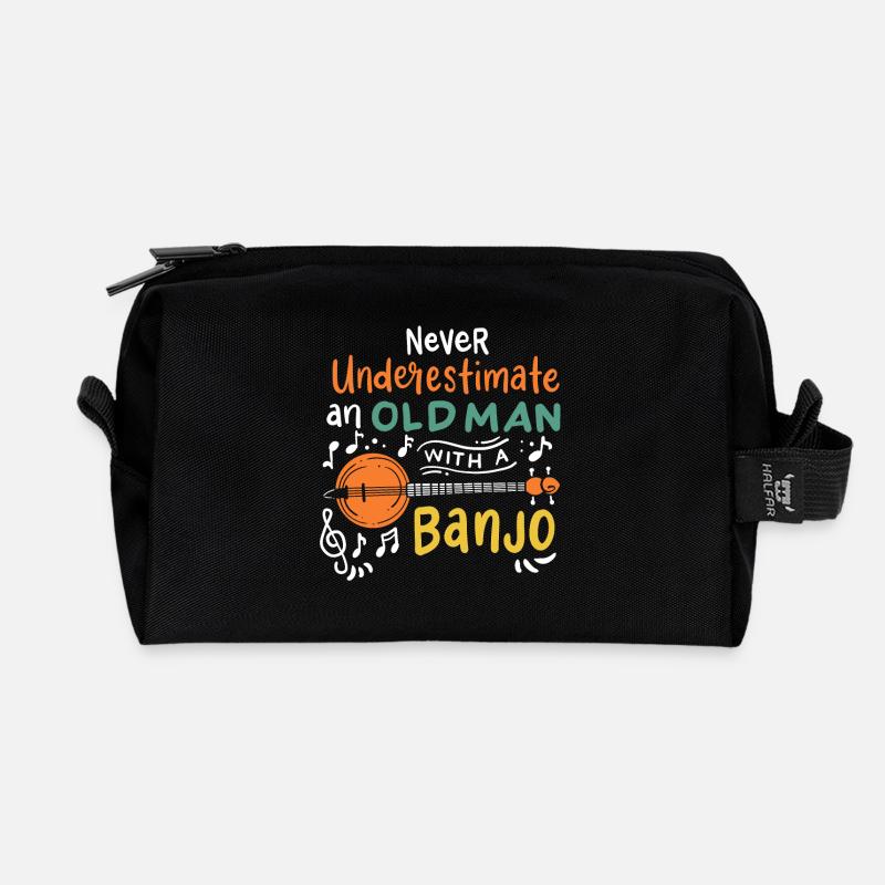 Banjo - Recycelte Kulturtasche - Schwarz