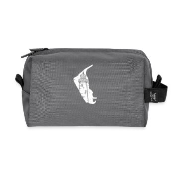Amrum North Sea Island - Recycled Toiletry Zip Bag - anthracite - Front