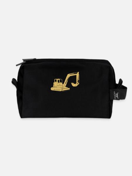 Baggerfahrer geschenkideen - Recycelte Kulturtasche - Schwarz