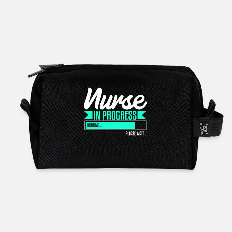 Krankenpflegeschüler Krankenpflegeschule - Recycelte Kulturtasche - Schwarz