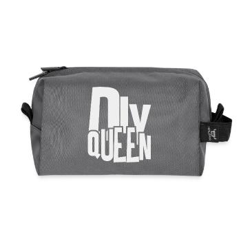 do it yourself queen - Handwerker Königin - Recycelte Kulturtasche - Anthrazit - Vorne