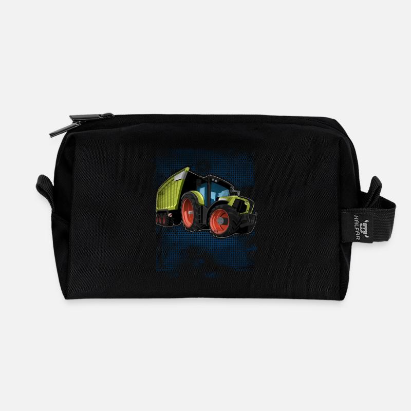 Traktor - Recycelte Kulturtasche - Schwarz