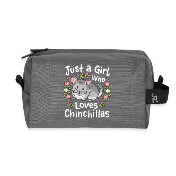 Chinchilla Chinchilla-Liebhaber - Recycelte Kulturtasche - Anthrazit - Vorne