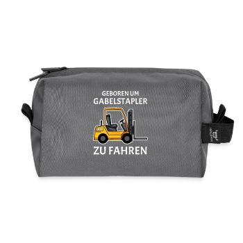 Staplerfahrer Gabelstapler Stapler - Recycelte Kulturtasche - Anthrazit - Vorne