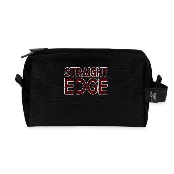Straight Edge Schriftzug Für Straight Edger Life - Recycelte Kulturtasche - Schwarz - Vorne