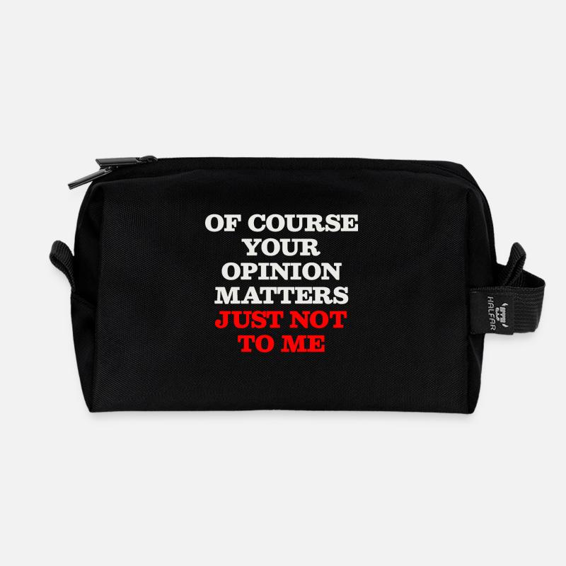 opinion - Recycled Toiletry Zip Bag - black