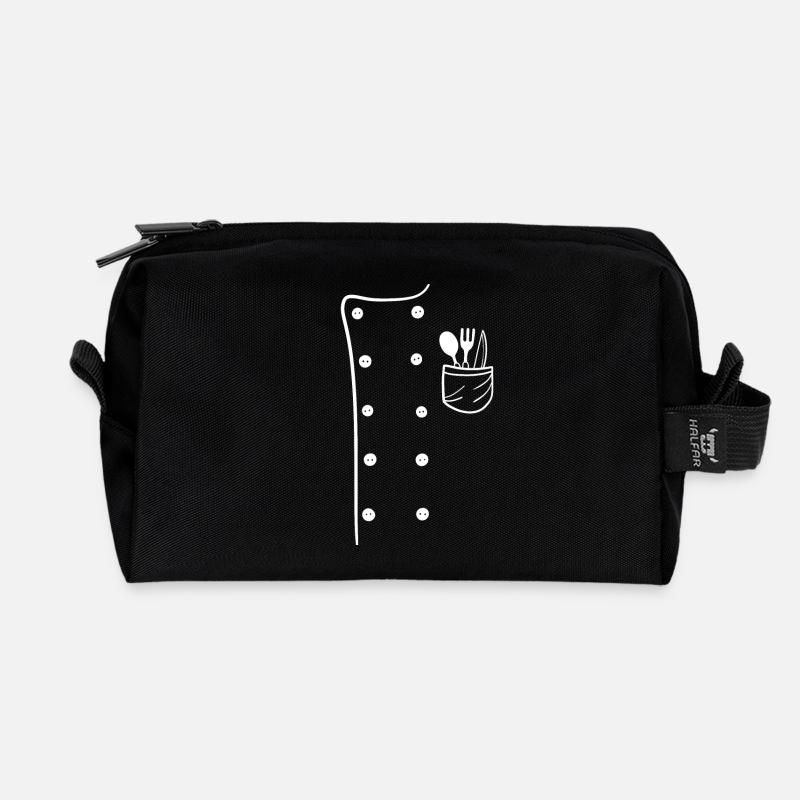 Koch - Recycelte Kulturtasche - Schwarz