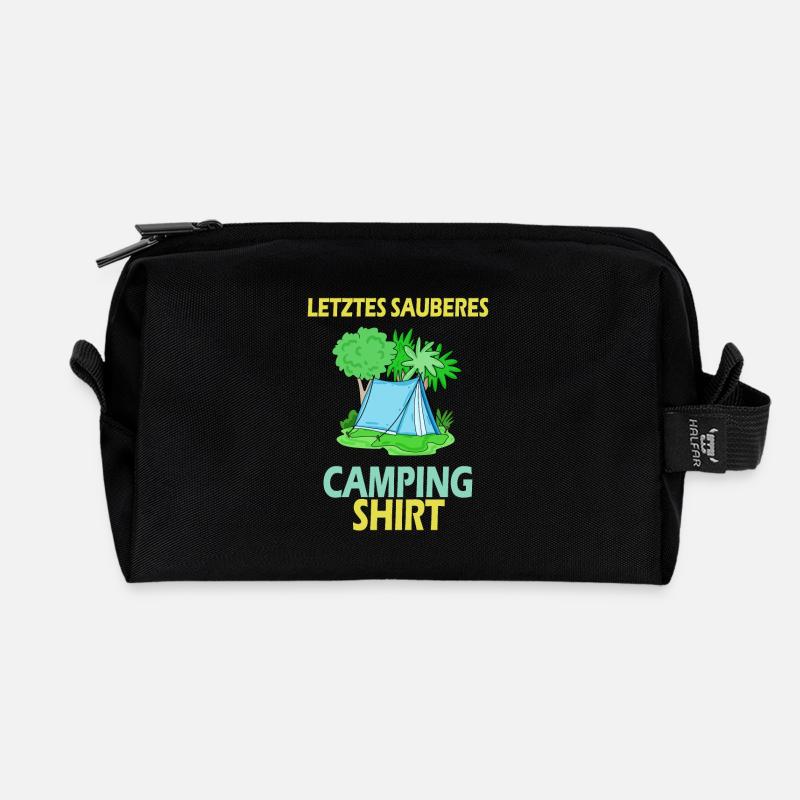 Pfadfinder Camping Pfadfinder Geschenk - Recycelte Kulturtasche - Schwarz