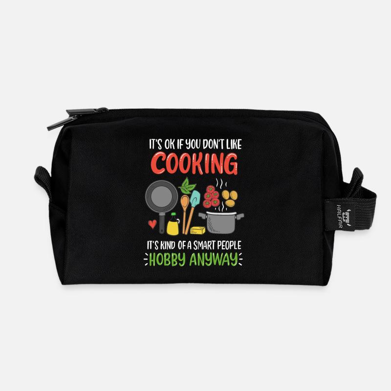 Kochen Koch Köchin - Recycelte Kulturtasche - Schwarz
