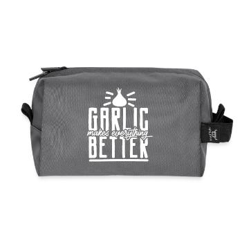 Ail - Trousse de toilette en tissu recyclé - anthracite - Devant