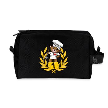 Chef Chef Cuisinier Amateur Métiers de la cuisine - Trousse de toilette en tissu recyclé - noir - Devant