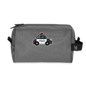 Voiture de police - Trousse de toilette en tissu recyclé - anthracite - Devant