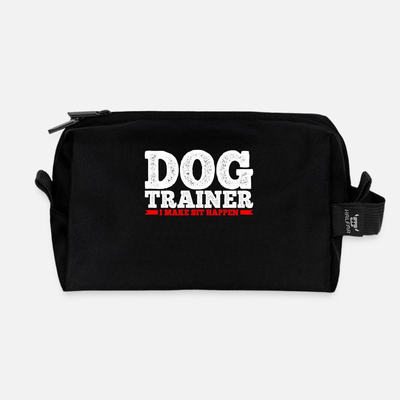 Hundetrainer Hundetraining - Recycelte Kulturtasche - Schwarz