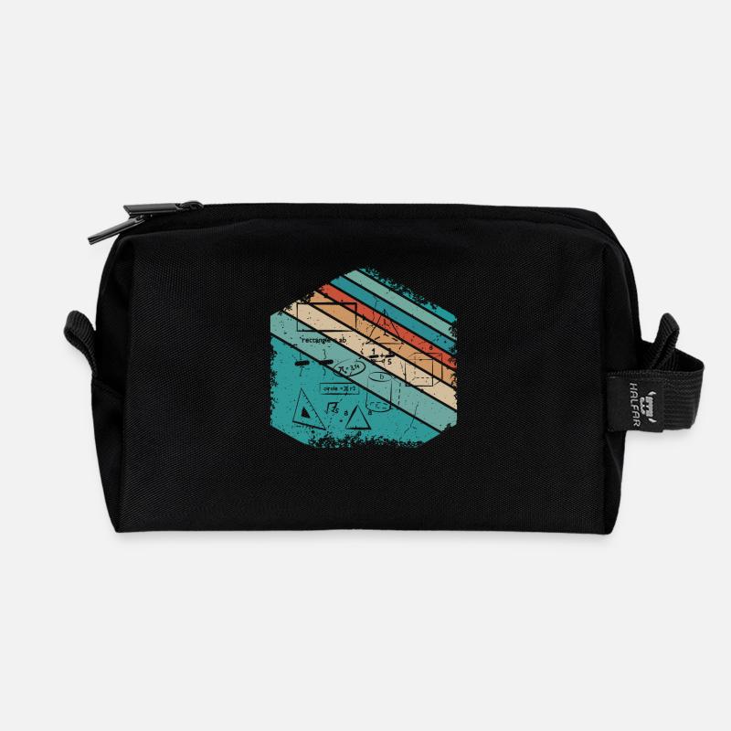 Math Teacher Lehrer Mathematik Design - Recycelte Kulturtasche - Schwarz