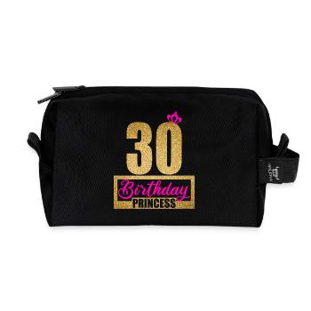 30. Geburtstag 30 Jahre 30er Birthday Princess - Recycelte Kulturtasche - Schwarz - Vorne
