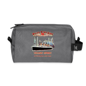 TITANIC FANTOME IN NEW YORK L. RUNEMBERG © Adagp - Recycled Toiletry Zip Bag - anthracite - Front