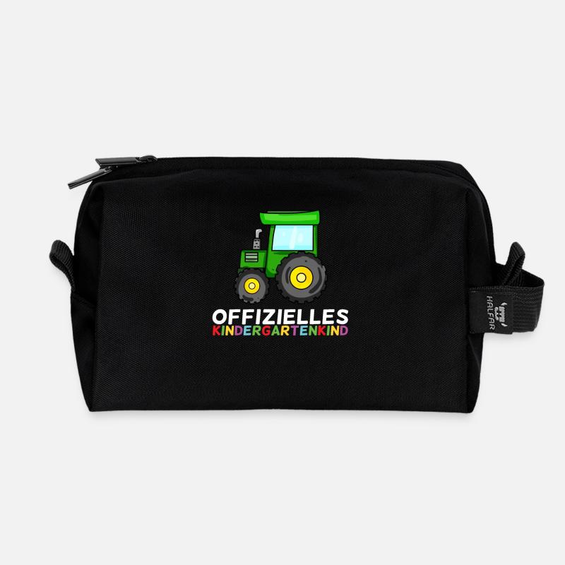 Kindergarten Kindergartenkind - Recycelte Kulturtasche - Schwarz