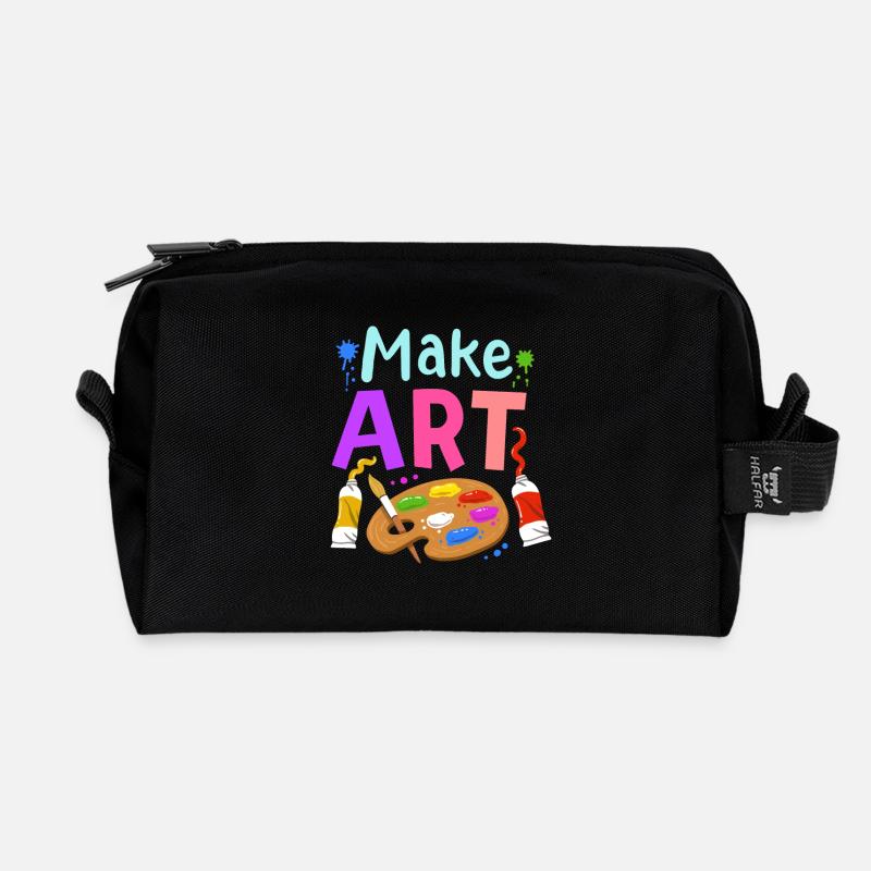 Kunst Künstler Kunstlehrer - Recycelte Kulturtasche - Schwarz