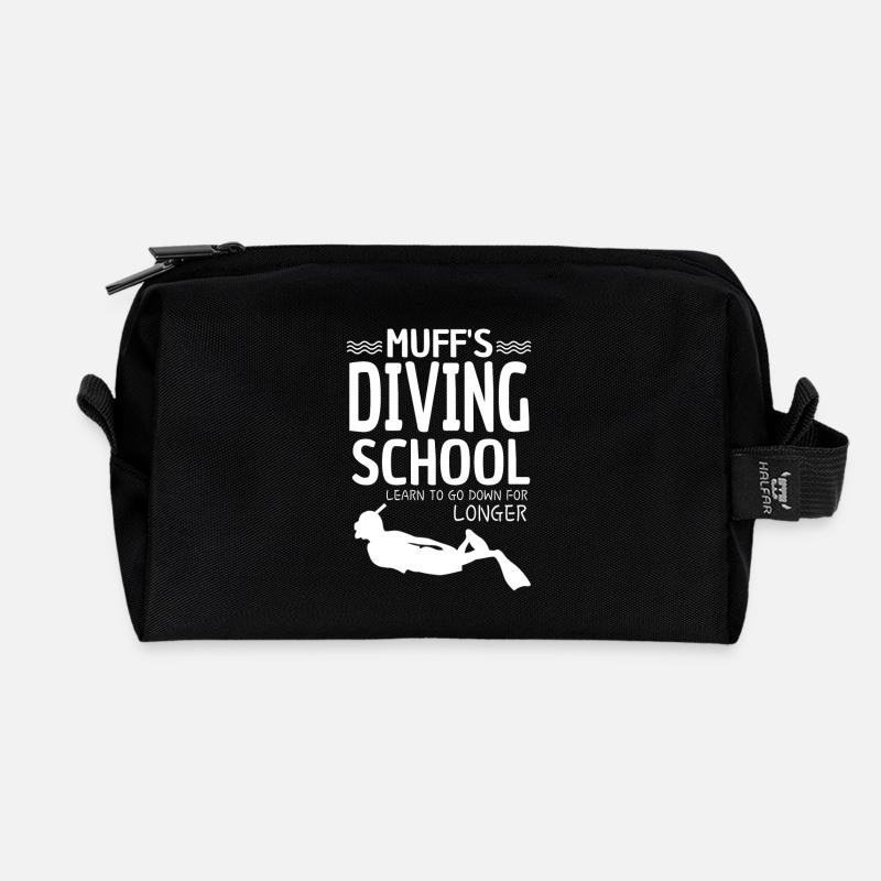 Tauchschule - Recycelte Kulturtasche - Schwarz