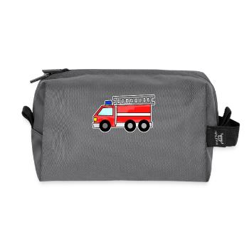 Pompiers - Trousse de toilette en tissu recyclé - anthracite - Devant