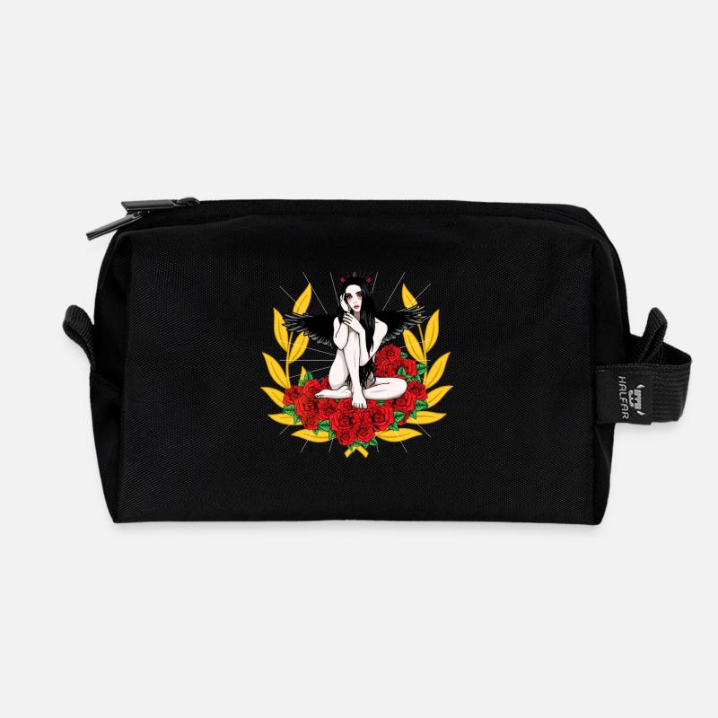 Femme du diable Diable Satan’s Roast Devil - Trousse de toilette en tissu recyclé - noir
