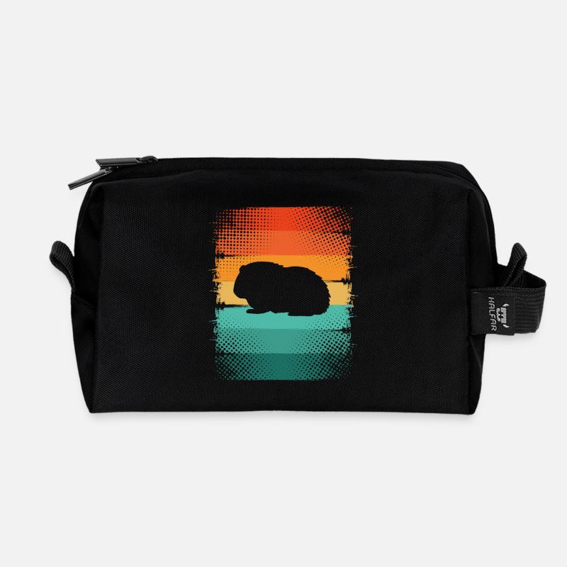 Meerschweinchen - Recycelte Kulturtasche - Schwarz