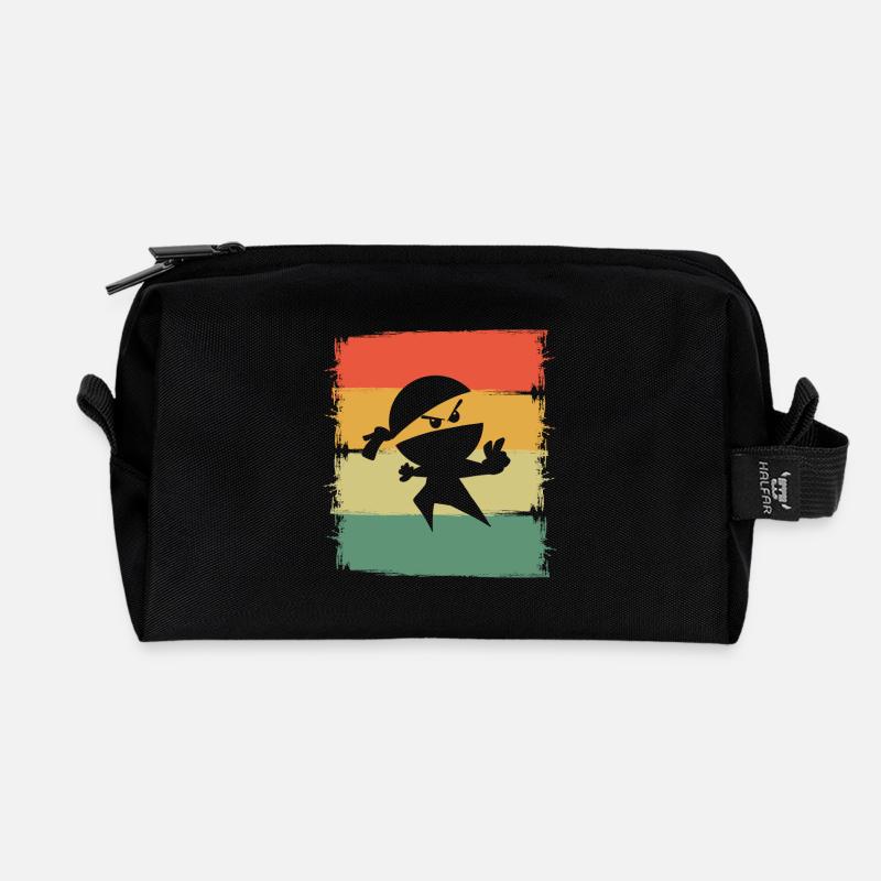 Ninja - Recycelte Kulturtasche - Schwarz