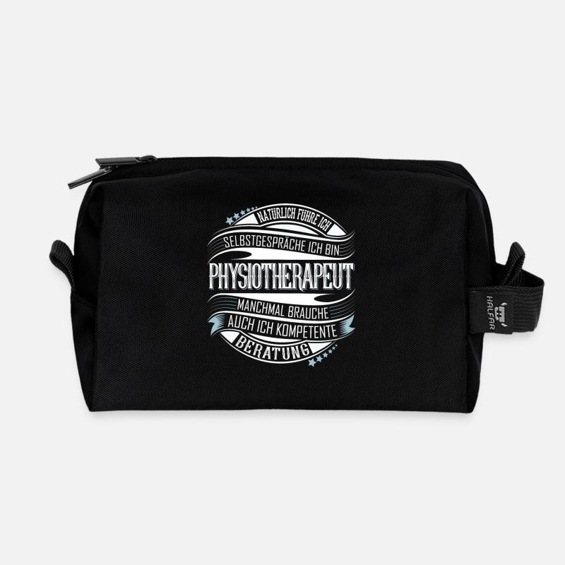Physiotherapeut - Recycelte Kulturtasche - Schwarz
