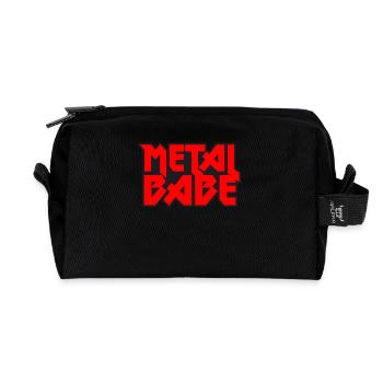 Metal Babe - Heavy Metal - Recycelte Kulturtasche - Schwarz - Vorne