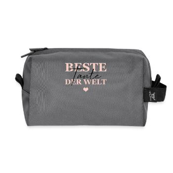 Beste Tante Der Welt - Recycelte Kulturtasche - Anthrazit - Vorne