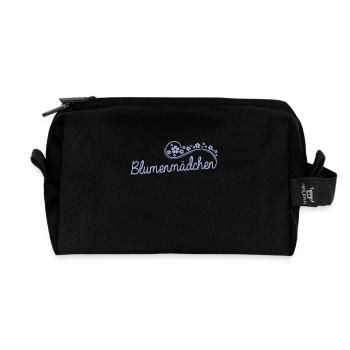 Blumenmädchen Ehe Blumen Kind Hochzeit - Recycelte Kulturtasche - Schwarz - Vorne