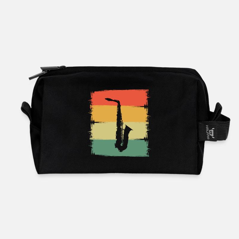 Saxophon - Recycelte Kulturtasche - Schwarz