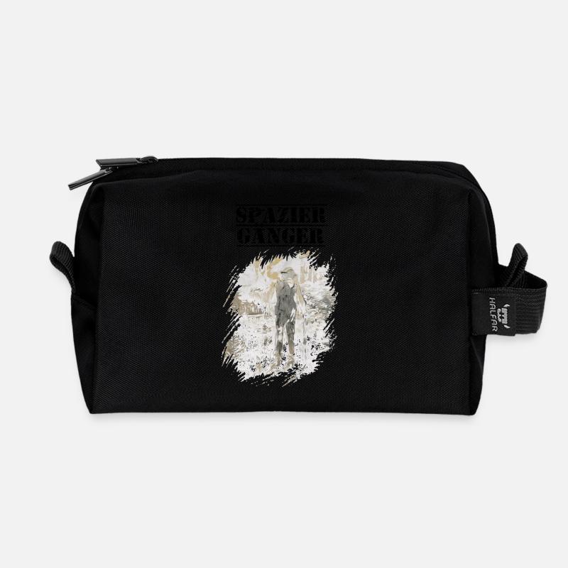 Spaziergänger - Recycelte Kulturtasche - Schwarz