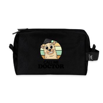 Thèse de doctorat Doctorat Doctorat Doctorat - Trousse de toilette en tissu recyclé - noir - Devant