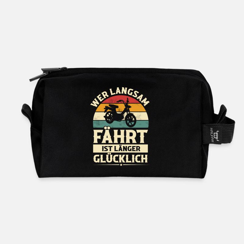 Mofa - Recycelte Kulturtasche - Schwarz