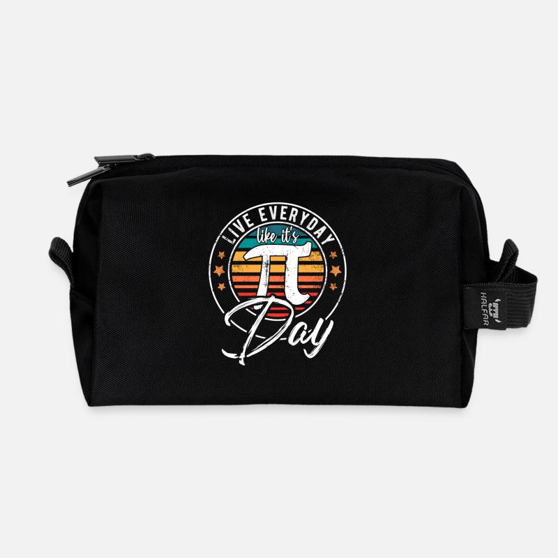 Pi Day Math Teacher Nerd Algebra Pi Geschenkidee - Recycelte Kulturtasche - Schwarz