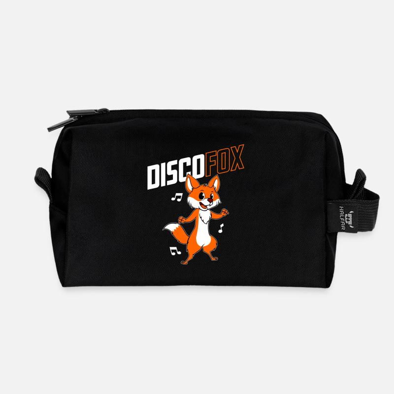 Disco Fuchs - Recycelte Kulturtasche - Schwarz