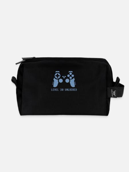 Level 30 unlocked - Recycelte Kulturtasche - Schwarz