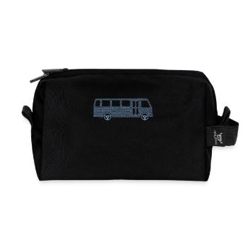 Bus Bus Driver School Bus Driver Design - Recycled Toiletry Zip Bag - black - Front
