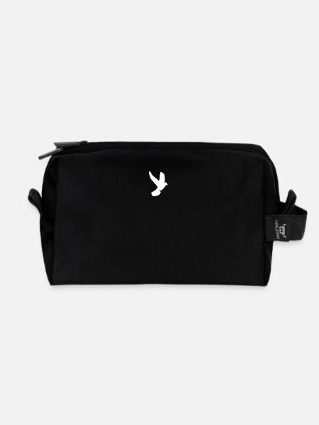 Du liebst die kleine weiße Friedenstaube, dann hol - Recycelte Kulturtasche - Schwarz