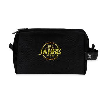 Es dauerte 65 Jahre um so gut auszusehen - Recycelte Kulturtasche - Schwarz - Vorne