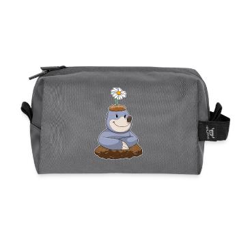 Mole Daisy - Trousse de toilette en tissu recyclé - anthracite - Devant