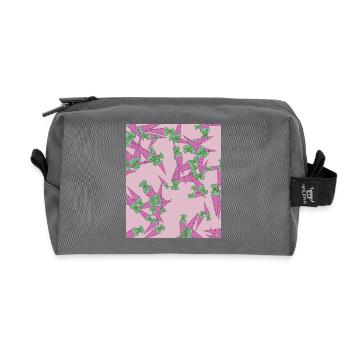Sugar cone - Recycled Toiletry Zip Bag - anthracite - Front