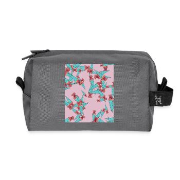 Sugar bag first day of school - Recycled Toiletry Zip Bag - anthracite - Front