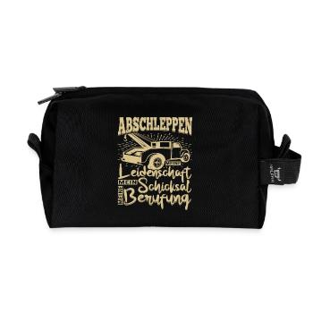 Abbschleppen Leidenschaft Schicksal - Recycelte Kulturtasche - Schwarz - Vorne