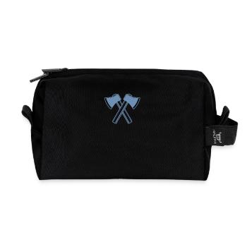 Axe Axes Bûcheron Forestier - Trousse de toilette en tissu recyclé - noir - Devant