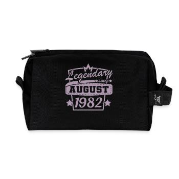 Légendaire depuis août 1982 Anniversaire Rétro - Trousse de toilette en tissu recyclé - noir - Devant