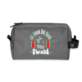 971 GWADA Cé Foss En Nou Guadeloupe Gwadloup - Recycled Toiletry Zip Bag - anthracite - Front